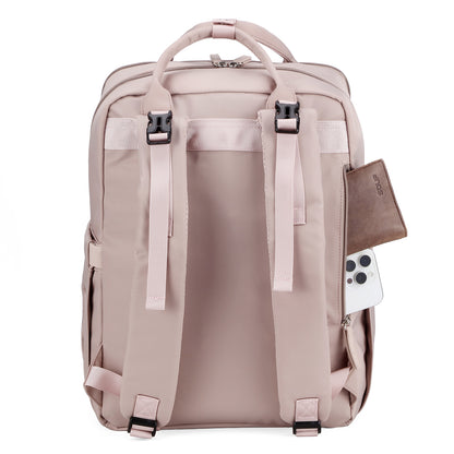 Brisby slijtvaste Luiertas – verzorgingstas – met buggymontage - Muted Rose