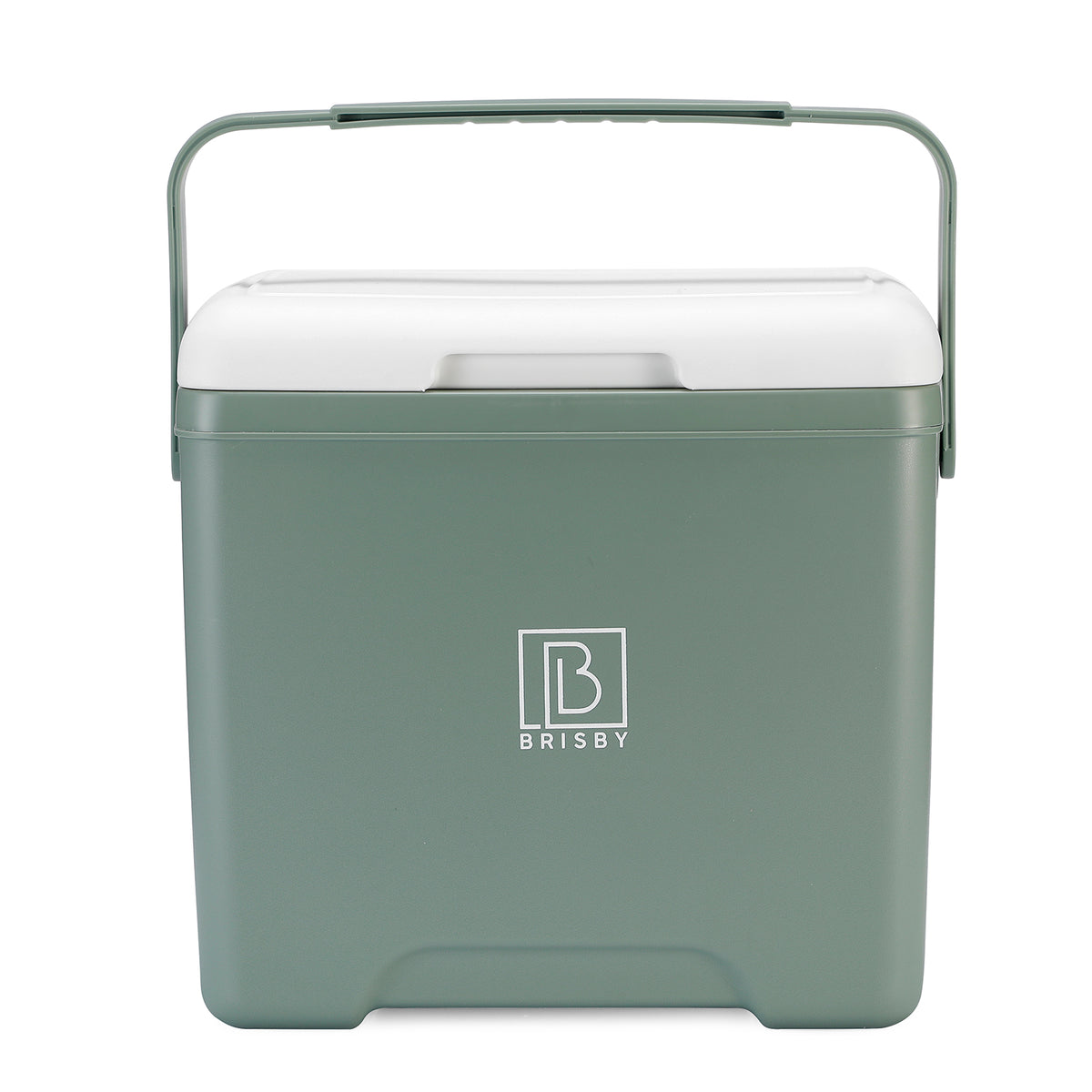 Brisby Koelbox - Frigobox - 13L- Groen - Tot maximaal 40 uur isolatie - Incl. 2 dikke koelelementen van 450ml - Met koelelementen vergrendeld in deksel en Brisby 500ml Zwarte Dubbelwandige Thermosfles