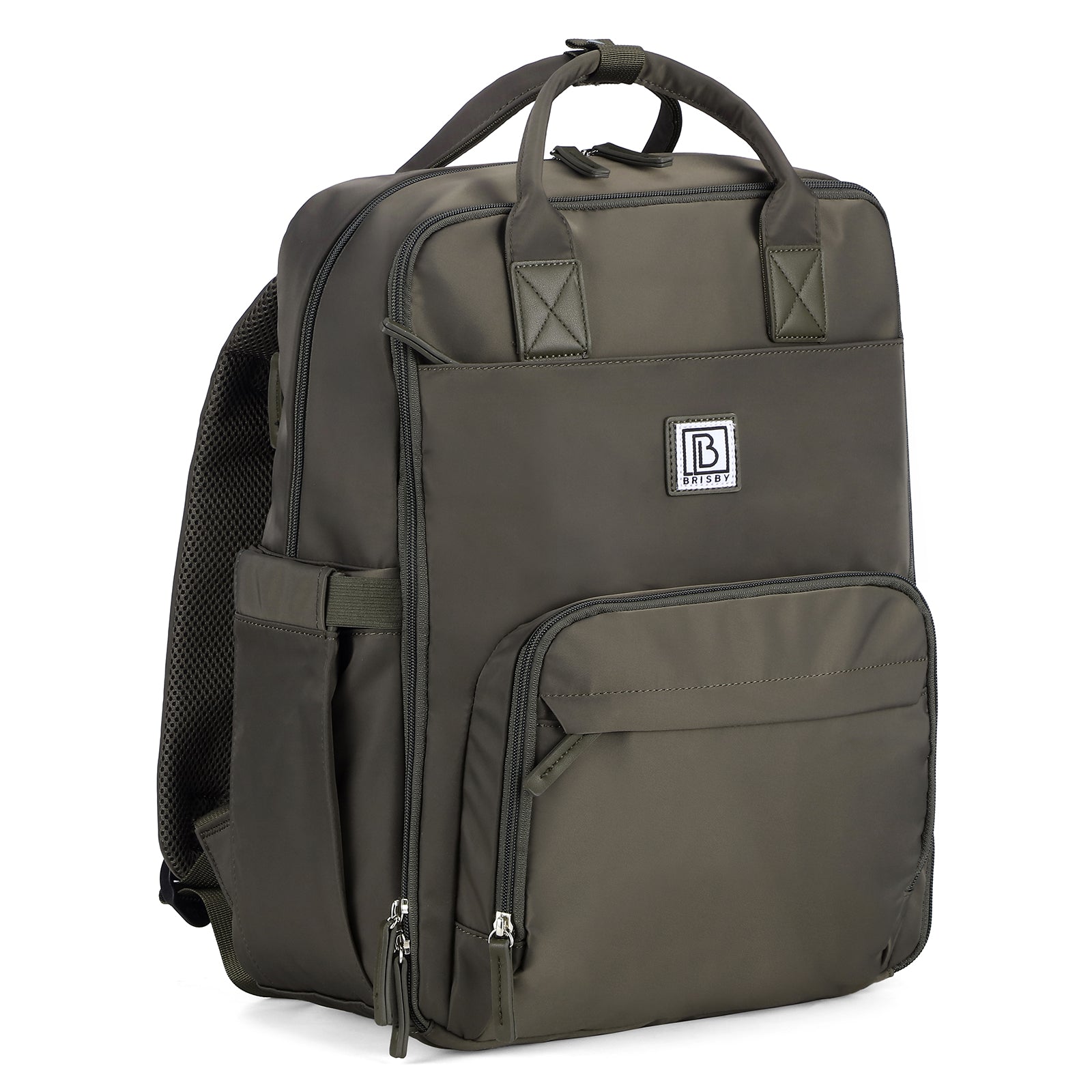 Brisby slijtvaste Luiertas – verzorgingstas – met buggymontage - Forest Green