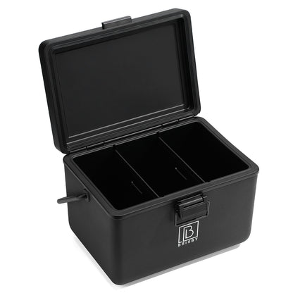 Cool box 12L with handle black - dividers - cutting boards - up to 40 hours insulation - incl. 2 cooling elements of 200ml