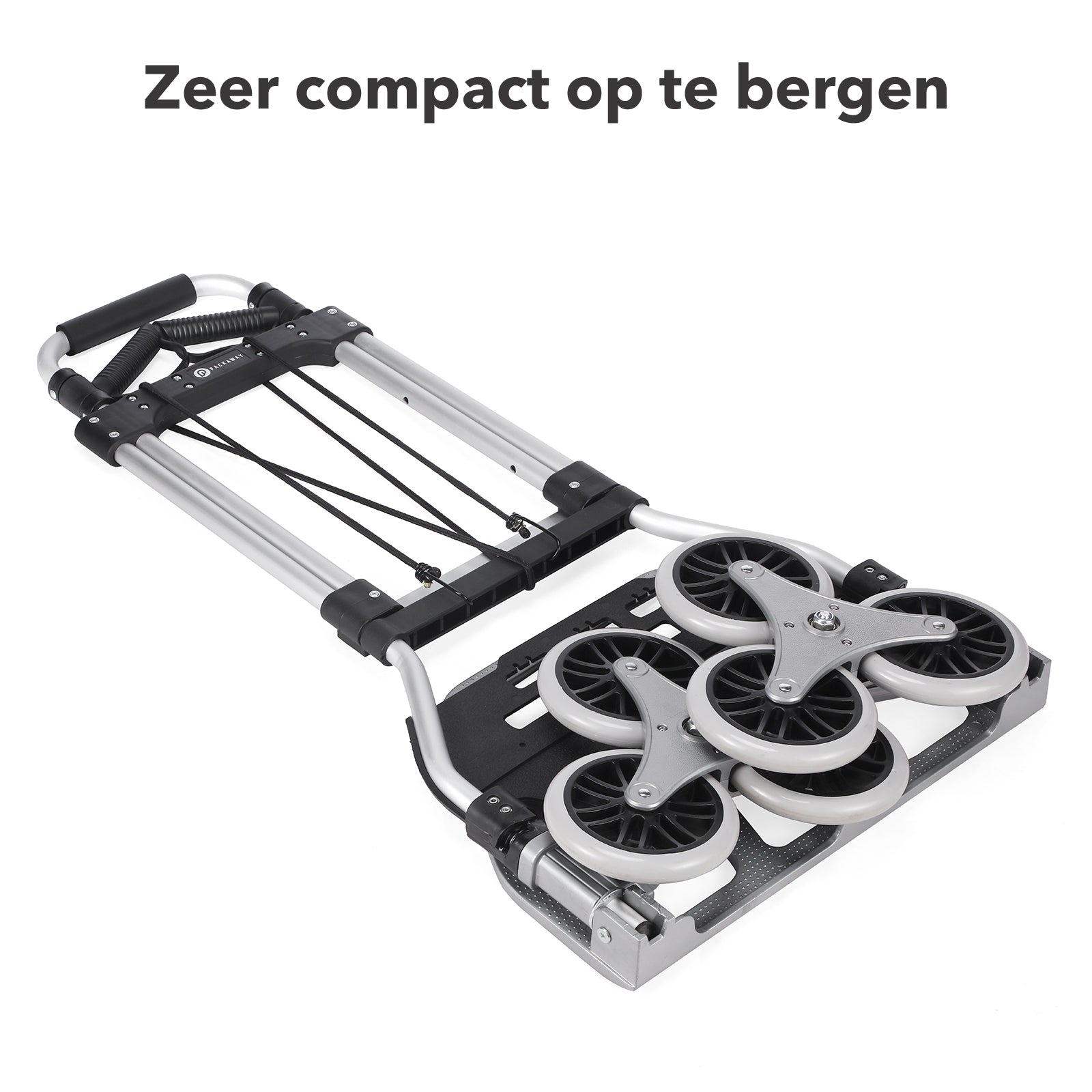 Packaway Steekwagen 120 kg - opvouwbaar - trapwielen - telescopisch handvat - aluminium