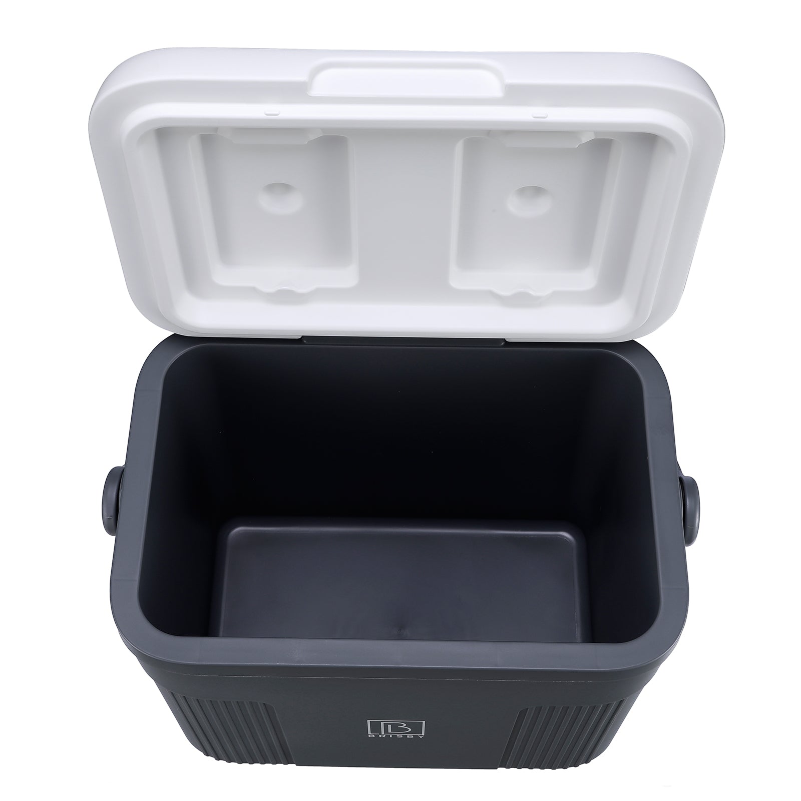Brisby Koelbox 22L grijs + 3-delige vershoudbakjes set -  incl. 4 koelelementen