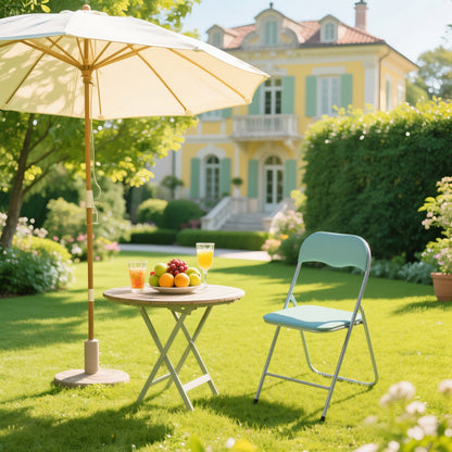 Bardi 2-delige Klapstoelen set PVC groen - 100 kg draagvermogen