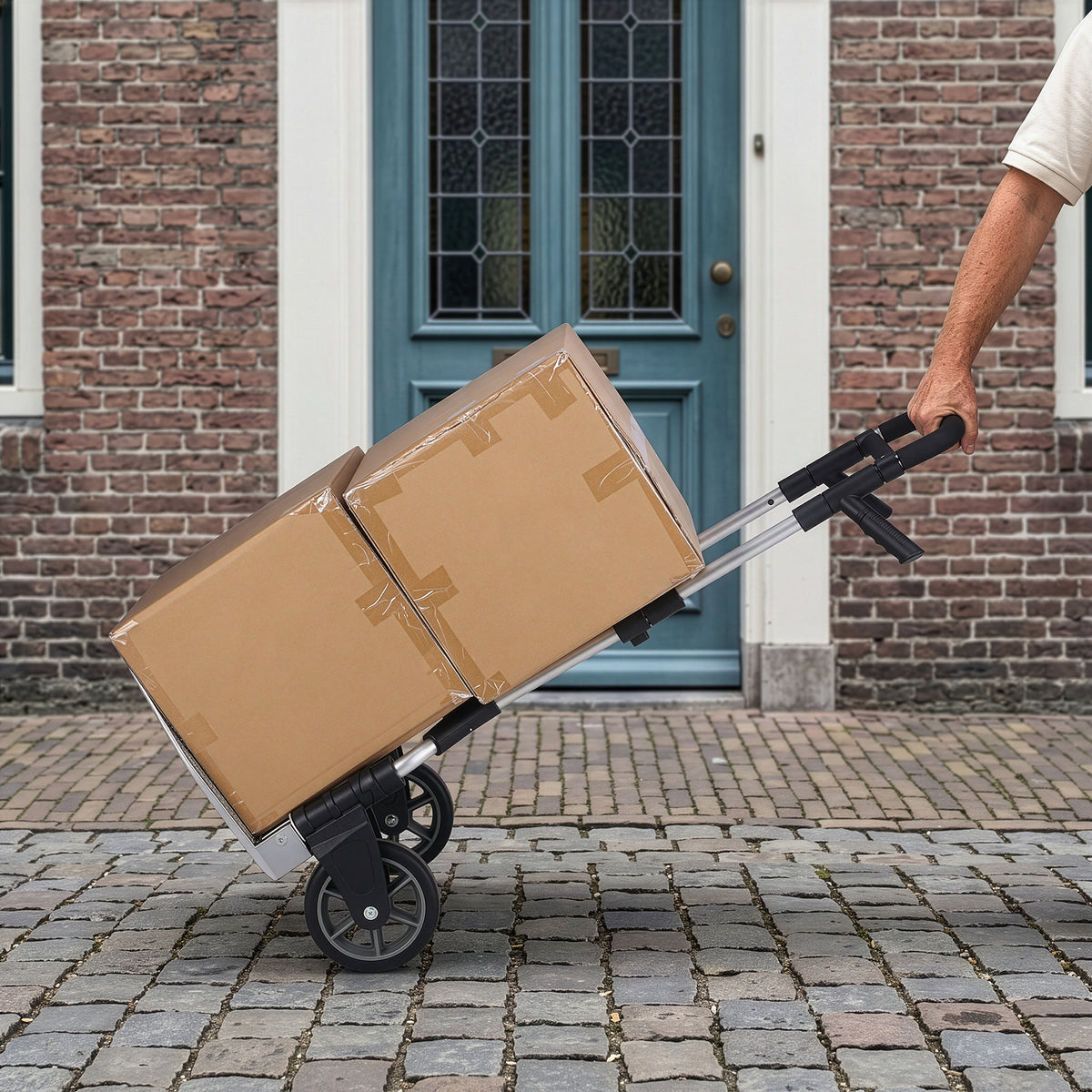 Packaway Professionele Opvouwbare Steekwagen 250 kg – Inklapbare Transportkar – 10 kg – Inklapbare Wielen en Schep