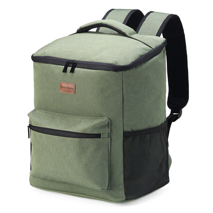 Packaway Koeltas rugzak 25L groen - incl. 2  koelelementen, flessenopener