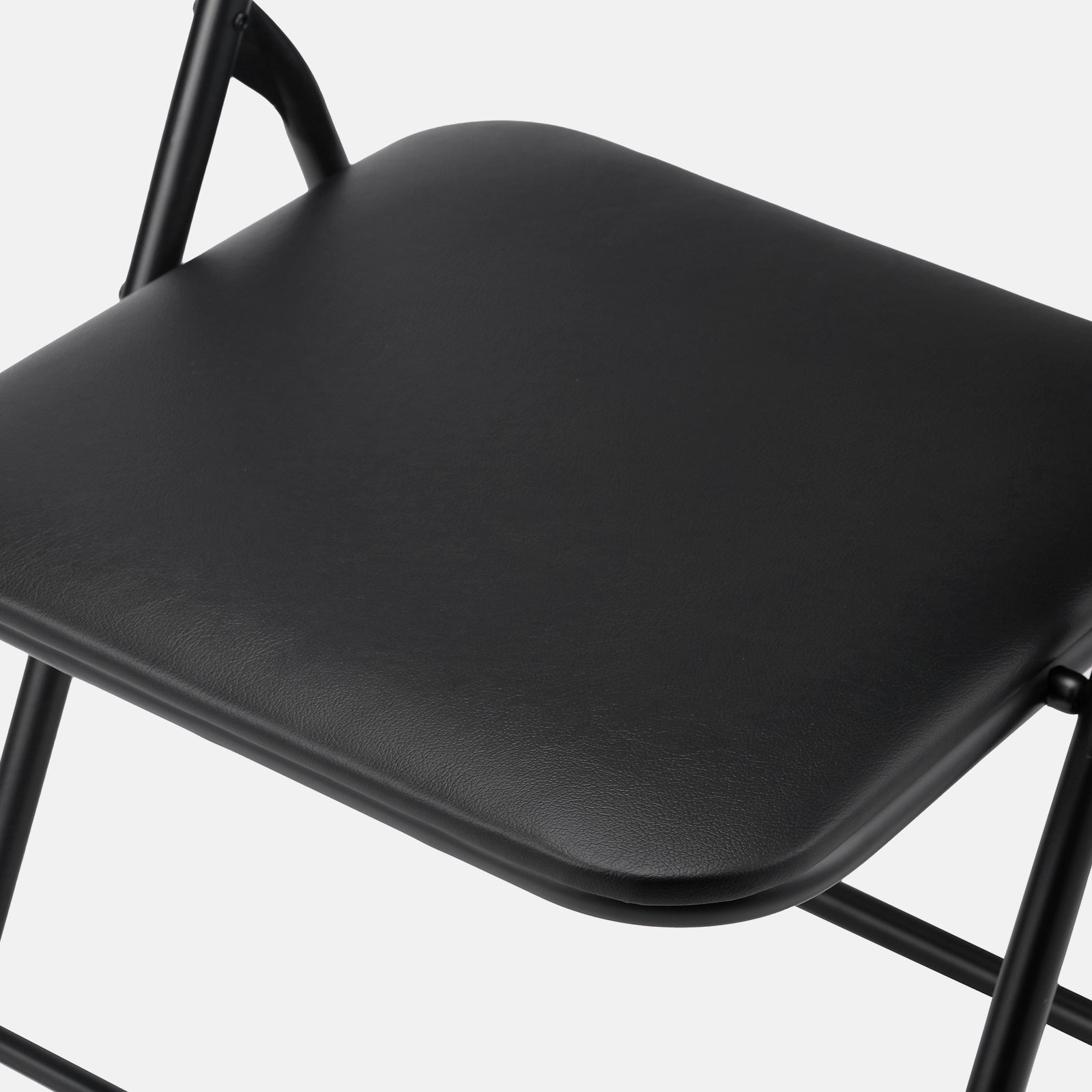 Bardi 2-delige Klapstoelen set PVC zwart - 100 kg draagvermogen