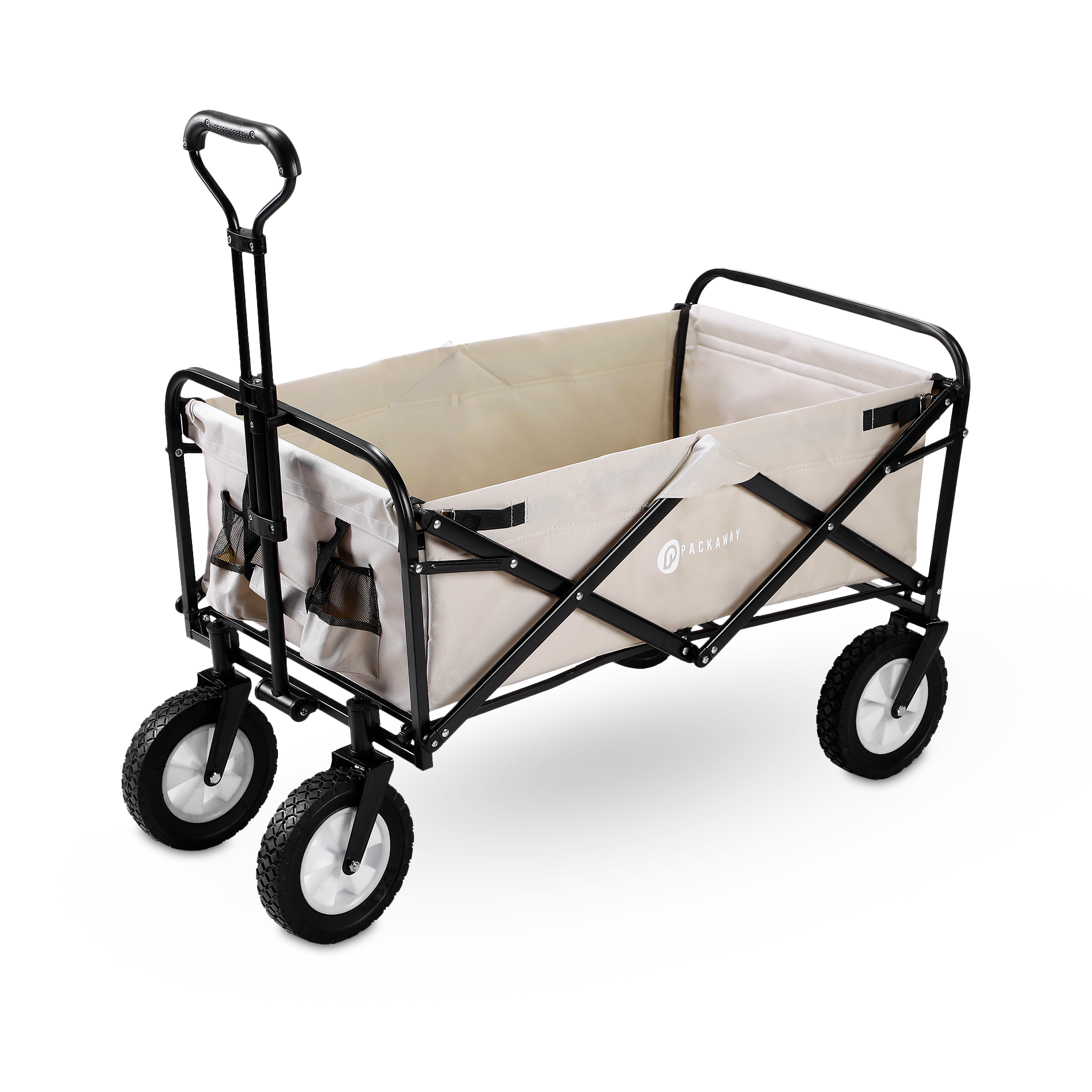 Packaway Bolderkar 70kg taupe - opvouwbaar - wasbaar