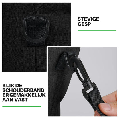 Brisby Koeltas 21L zwart set - incl. mealbox, 2 koelelementen, schouderband