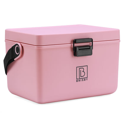 Koelbox 12L met draagband roze - dividers - snijplanken - tot maximaal 40 uur isolatie - incl. 2 koelelementen van 200ml