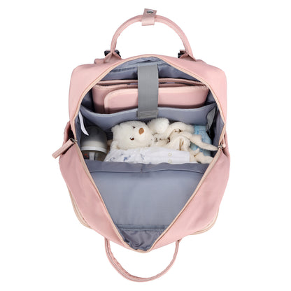 Brisby slijtvaste Luiertas – verzorgingstas – met buggymontage - Soft Pink