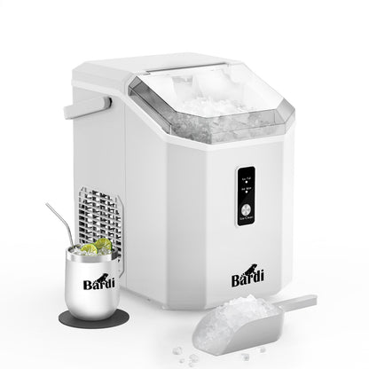 Bardi Nugget IJsblokjesmachine Square 1,1L wit - 15 kg/24 uur - incl. thermosbeker