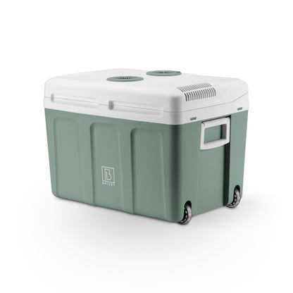 Brisby Elektrische koelbox 40L + 8L groen set - 12V/230V - incl. koelelementen