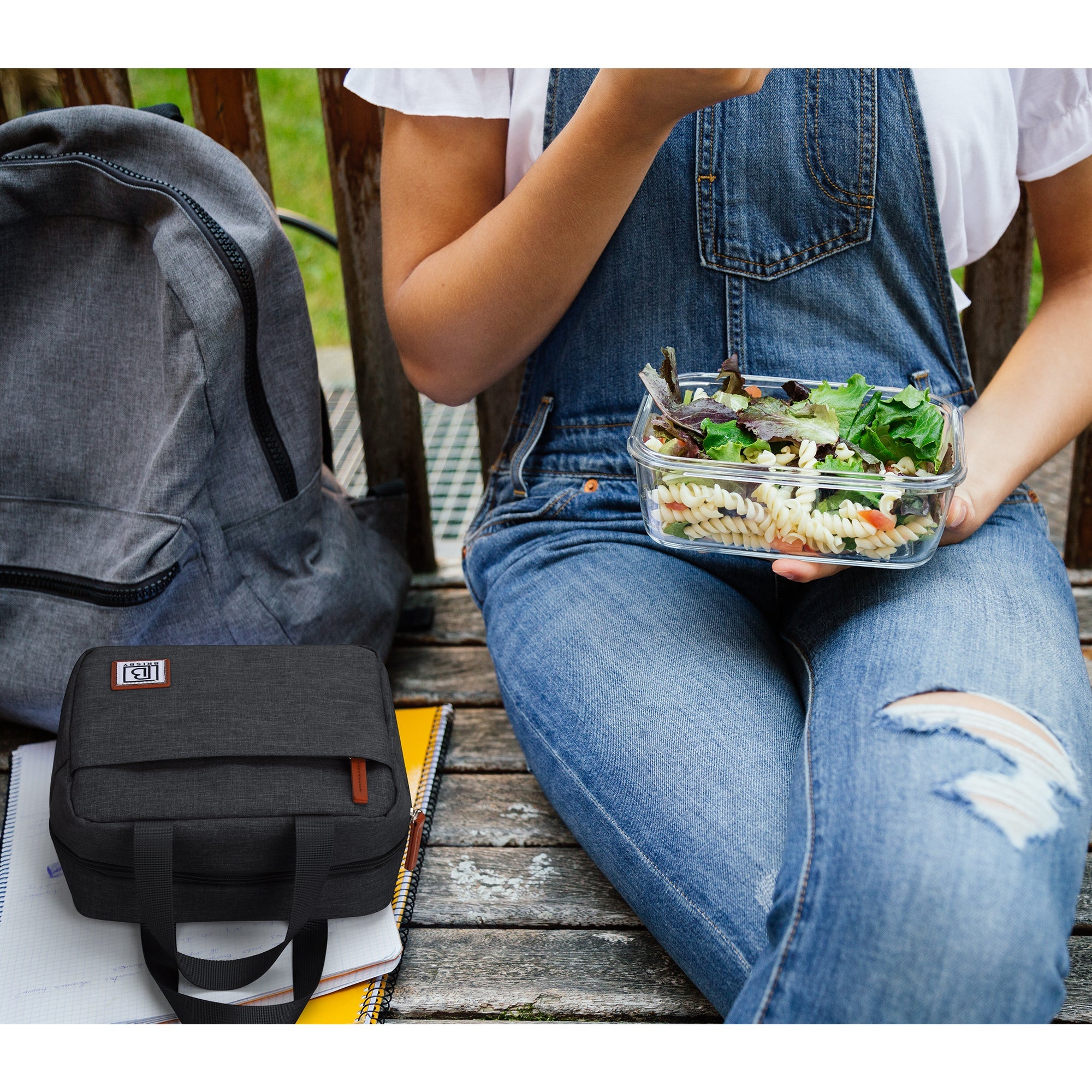 Cooler bag 4L black - 4-layer insulated - free cooling element