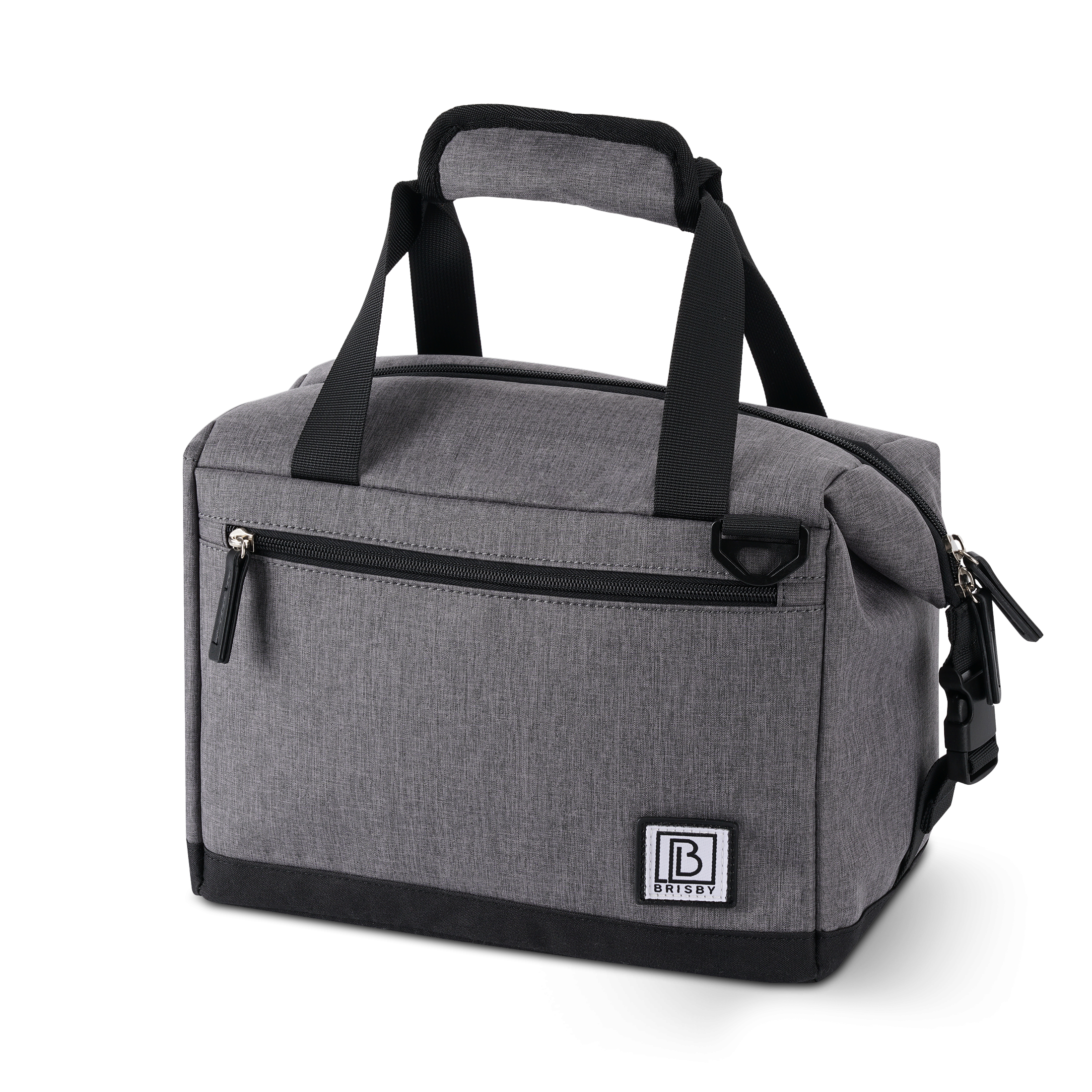 Brisby Koeltas 12L donkergrijs - incl. 2 koelelementen, schouderband
