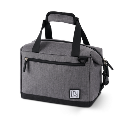 Brisby Koeltas 12L donkergrijs - incl. 2 koelelementen, schouderband
