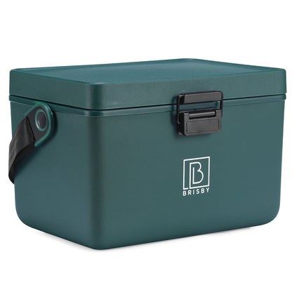 Koelbox 12L met draagband groen - dividers - snijplanken - tot maximaal 40 uur isolatie - incl. 2 koelelementen van 200ml