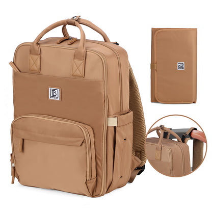 Brisby slijtvaste Luiertas – verzorgingstas – met buggymontage - True Terracotta