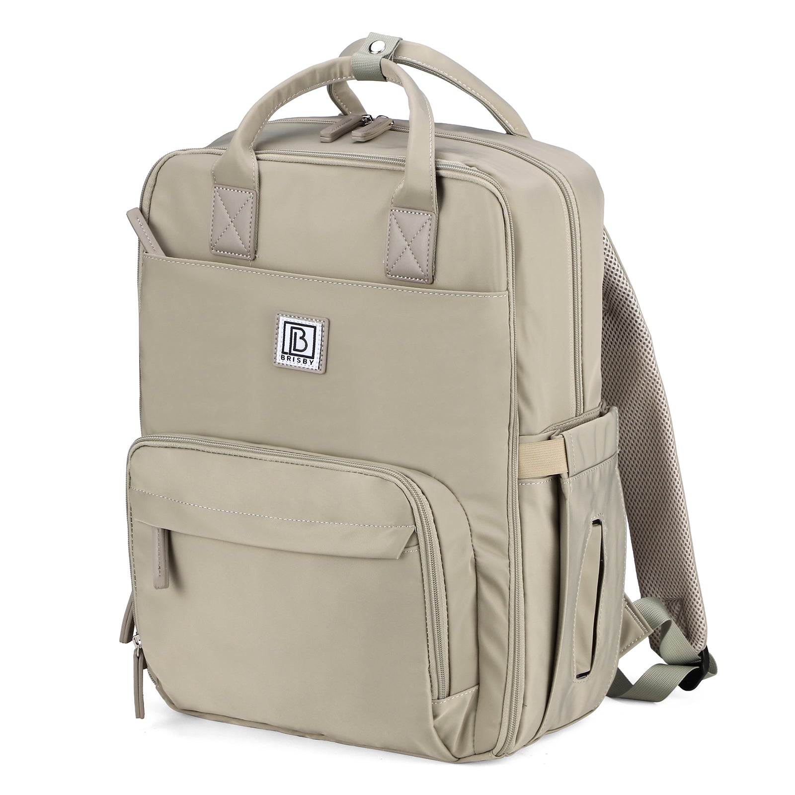 Brisby slijtvaste Luiertas – verzorgingstas – met buggymontage - Mist Green