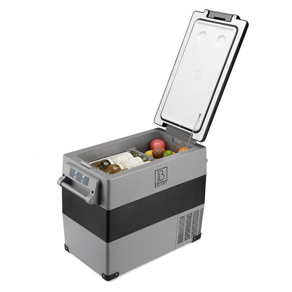 Compressor koelbox 49,5L - Dual zone - koelen en vriezen - 12V en 230V - incl. 2x 1,2L thermosbekers