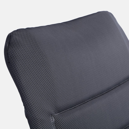 4-delige luxe campingstoelen set - 7 standen - 120 kg draagvermogen - lichtgewicht - grijs