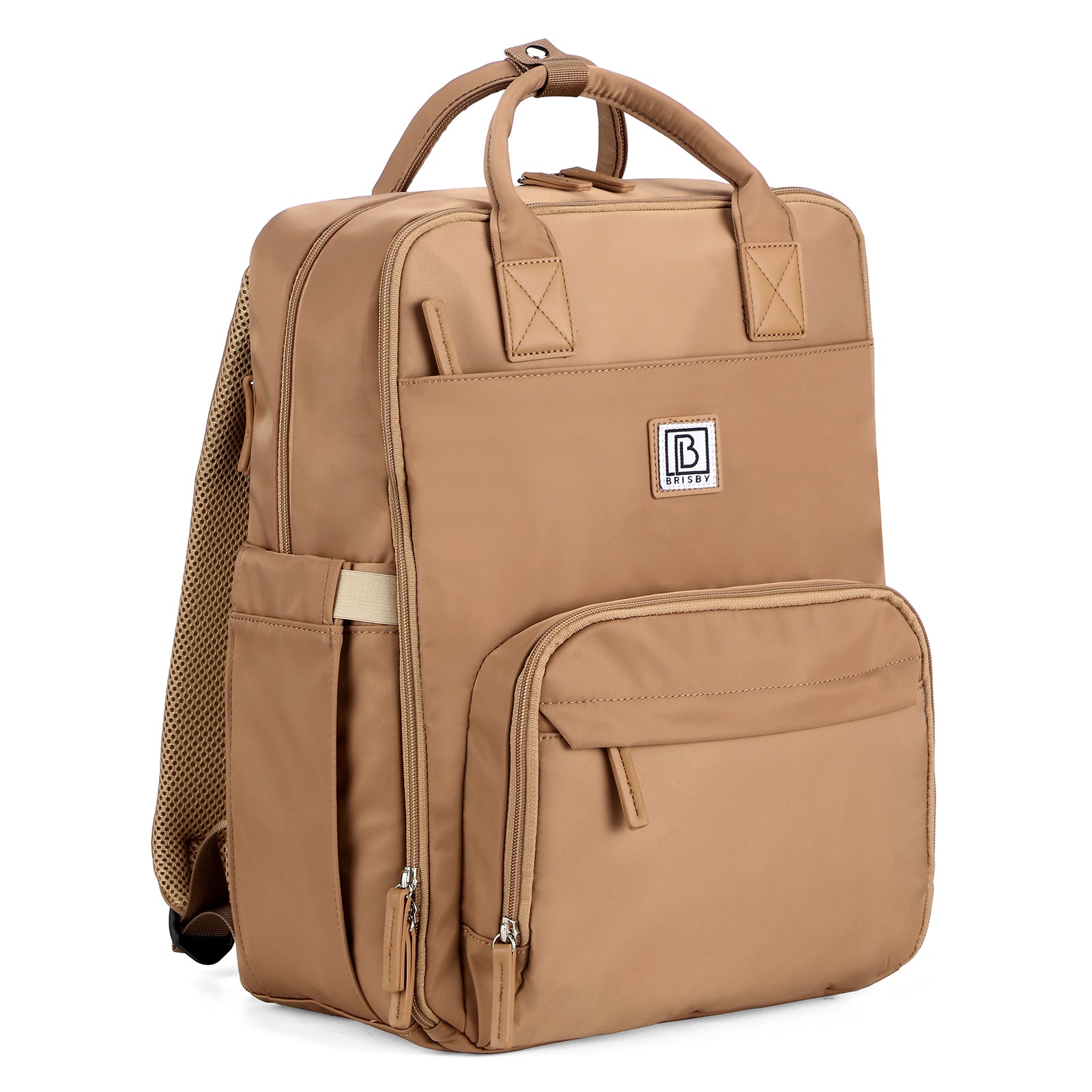 Brisby slijtvaste Luiertas – verzorgingstas – met buggymontage - True Terracotta