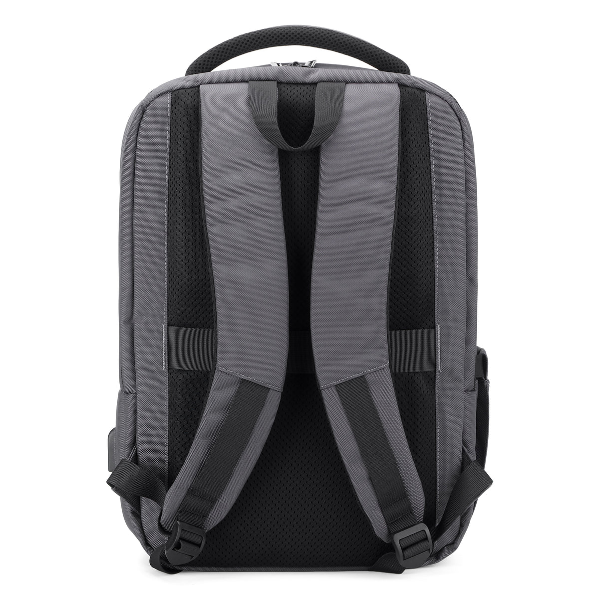 Brisby Rugzak Pro 1 – Laptoprugzak tot 15,7 inch voor Werk, School en Reizen – Waterafstotend – Met Tabletvak, Antidiefstalvak en Trolleysleeve - Grijs