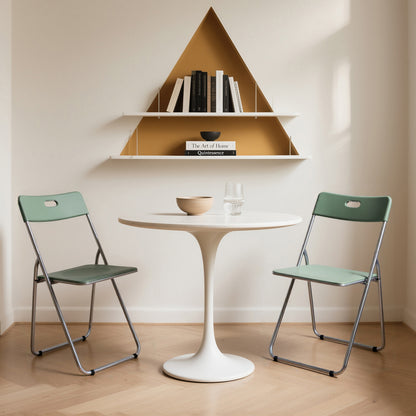 Bardi 4 Delige Klapstoelenset – Vouwstoelenset Stevige Kwaliteit, Weersbestending, 100KG Belastbaar. 44 x 45 x 79 cm. – GROEN