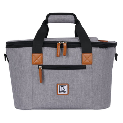 Brisby Koeltas 21L grijs set - incl. mealbox, 2 koelelementen, schouderband
