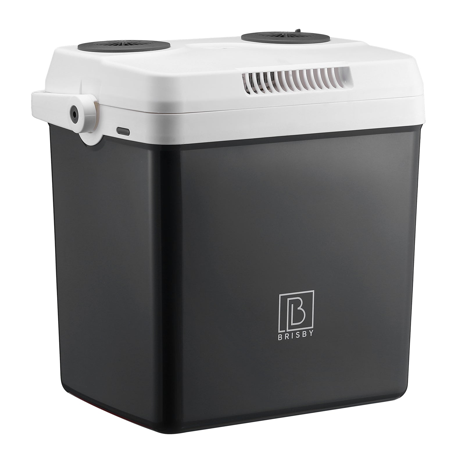 Elektrische koelbox 25L grijs - AC/DC 12V, 220/230V - incl. divider en vershoudbakjes - vergrendelbare deksel