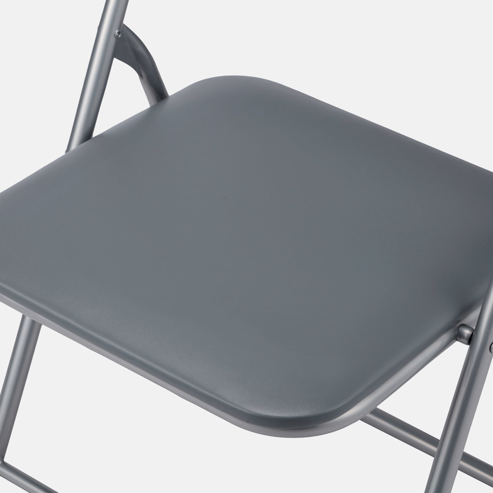 Bardi 2-delige Klapstoelen set PVC grijs - 100 kg draagvermogen