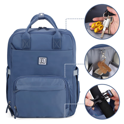 Brisby slijtvaste Luiertas – verzorgingstas – met buggymontage - Nordic Blue