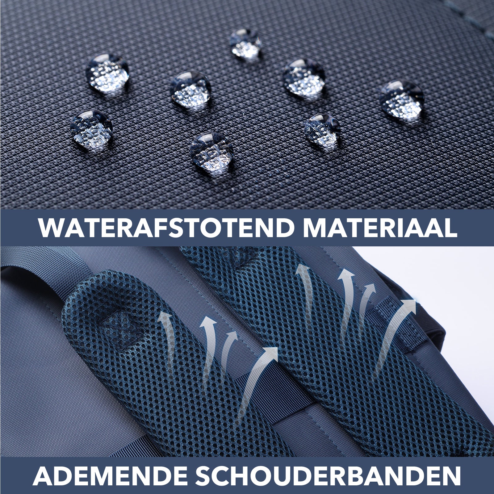 Premium luiertas blauw - uitgebreide en functionele verzorgingstas - met buggymontage - anti diefstal vakken - reistrolley sleeve - incl. verschoonmatje en speenhouder - levenslange garantie