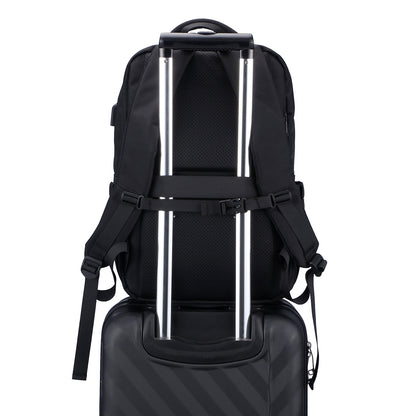 Brisby Rugzak Pro 2 – Laptoprugzak tot 15,7 inch voor Werk, School en Reizen – Waterafstotend – Met Tabletvak, Antidiefstalvak en Trolleysleeve – Zwart