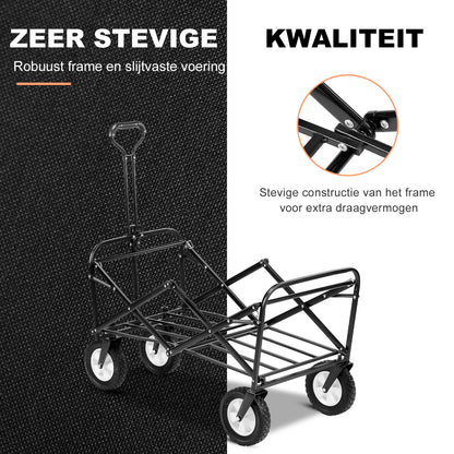 Packaway Bolderkar 70kg blok - opvouwbaar - wasbaar polyester
