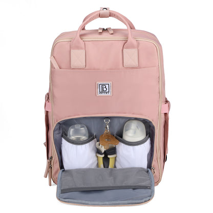 Brisby slijtvaste Luiertas – verzorgingstas – met buggymontage - Soft Pink