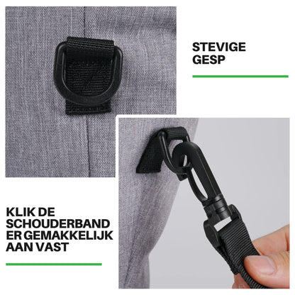 Brisby Koeltas 21L grijs set - incl. mealbox, 2 koelelementen, schouderband