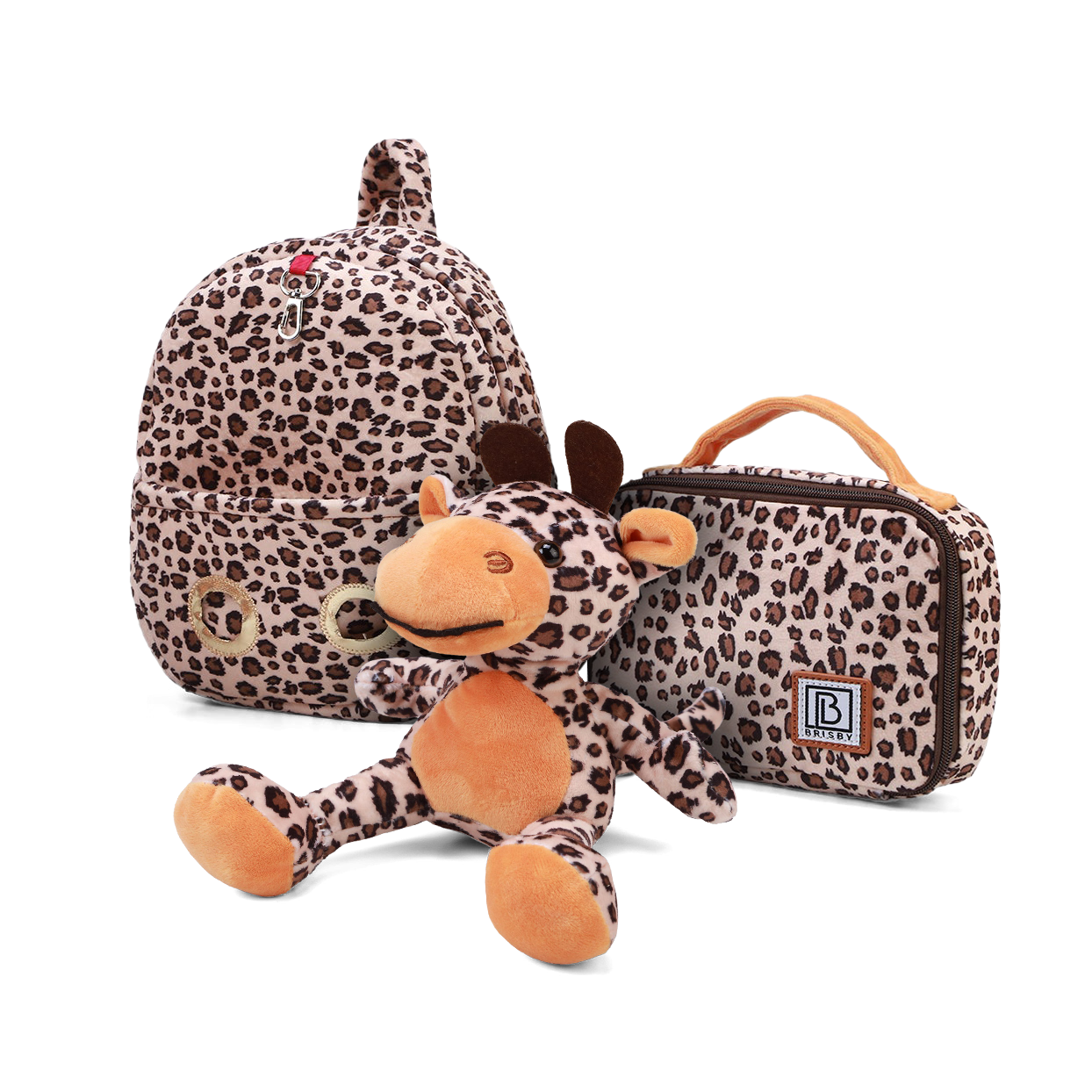 Giraffe peuter set - incl. rugtas, knuffel en lunchtas