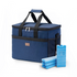 Cooler bag 30L blue - lunch bag - foldable - 4-layer insulated - incl. 4 free cooling elements and carrying strap