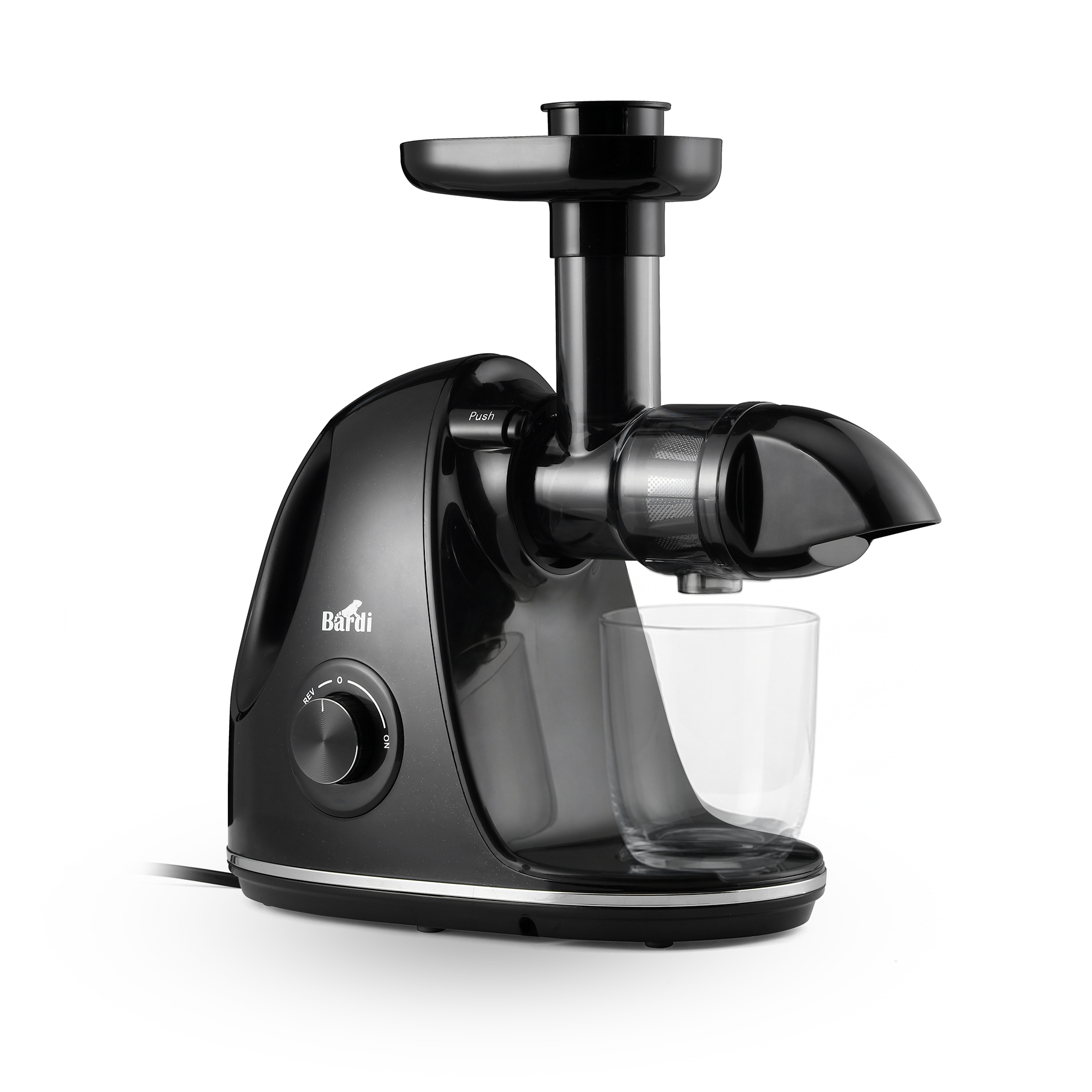 Bardi Slowjuicer zwart - 700 ml pulpreservoir - incl. schenkkan