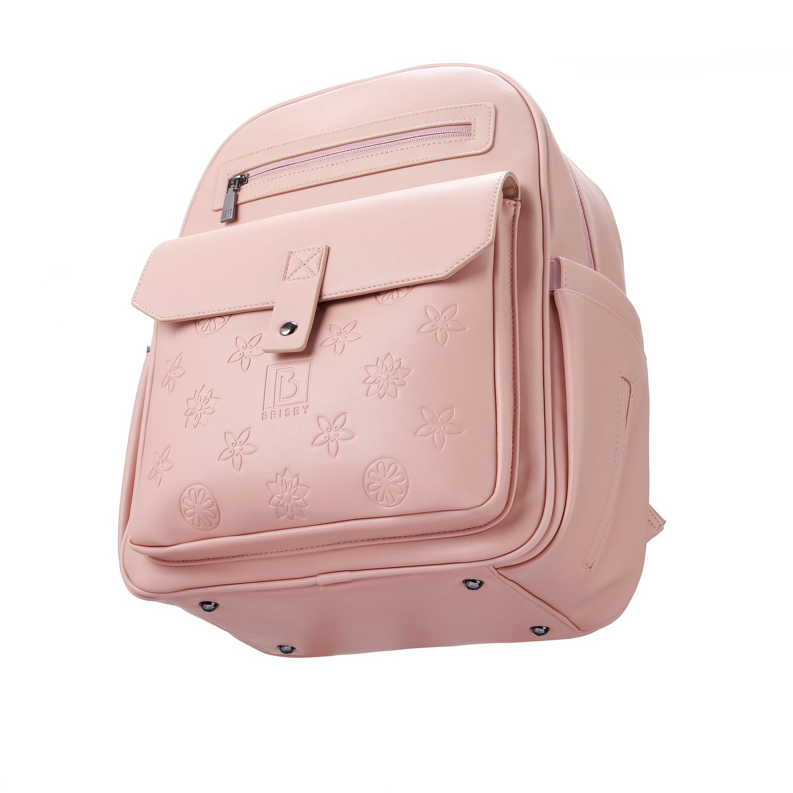 Venezia slijtvaste rugtas roze - PU leer - 14 inch laptopvak - waterafstotend